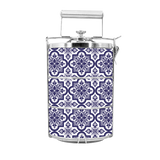 BDARI Tiffin Carrier - Portuguese Floral Tiles  (Nationwide Delivery)