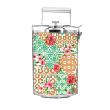 BDARI Tiffin Carrier - Orange Green Ornament (Nationwide Delivery)