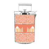 BDARI Tiffin Carrier - Orange Iznik Tiles (Nationwide Delivery)