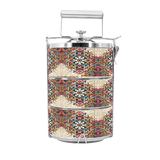 BDARI Tiffin Carrier - Geometric Mandala  (Nationwide Delivery)