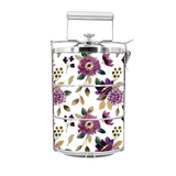 BDARI Tiffin Carrier - Dark Purple Flower (Nationwide Delivery)