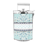 BDARI Tiffin Carrier - Blue Floral Mandala (Nationwide Delivery)