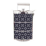 BDARI Tiffin Carrier - Black Batik 2 (Nationwide Delivery)