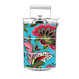 BDARI Tiffin Carrier - Nyona Blue Flower (Nationwide Delivery)