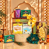 Diwali Delight Rattan Basket  - Deepavali Hampers & Gifts 2026