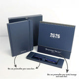 Personalised Gift Box - Notebook Set with Pen with Calendar (Nationwide Delivery)