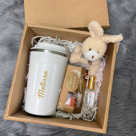 "Scented Allure" Personalised Stainless Steel Tumbler COFFEE Tumbler with Pure Essential Oils Perfume EDT/Roll-On (Klang Valley Delivery)