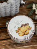 Frosty Comfort | Christmas Gift Set 2025 Silver Theme Customizable Wooden Plate, Blanket, Humidifier, Chocolate, Cookies, Eyemask, Knitted Basket (Klang Valley Delivery)