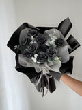 Glitter Black Rose - Soap Flower (Klang Valley Delivery )