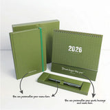 Personalised Gift Box - Notebook Set with Pen with Calendar (Nationwide Delivery)