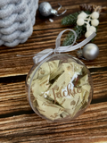 Frosty Comfort | Christmas Gift Set 2025 Silver Theme Customizable Wooden Plate, Blanket, Humidifier, Chocolate, Cookies, Eyemask, Knitted Basket (Klang Valley Delivery)