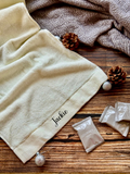 Silver Luxe  | Christmas Gift Set 2025 Silver Theme Customizable Wooden Coaster, Towel, Teaspoon, Chocolate, Cookies (Nationwide Delivery)
