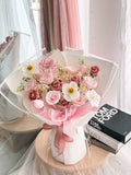 Pink theme mix rose bouquet - Soap Flower ( Klang Valley Delivery ) - Valentine's Day Flowers & Gifts 2025