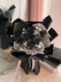 Glitter Black Rose - Soap Flower (Klang Valley Delivery )