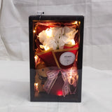 Gift Box -5 Stalks Soap Rose Flower Bouquet Gift Box With Bunny Toy & LED Light (Kuantan Delivery)