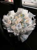 Blue Theme mix flower rose bouquet - Soap Flower ( Klang Valley Delivery ) - Valentine's Day Flowers & Gifts 2025