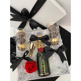 Celebration Moet Champagne With Personalised Couple Champagne Glass (Nationwide Delivery)