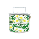 BDARI Tiffin Carrier - White Floral Botanic (Nationwide Delivery)