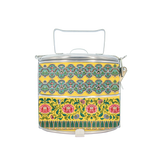 BDARI Tiffin Carrier - Yellow Chinese Ornament (Nationwide Delivery)
