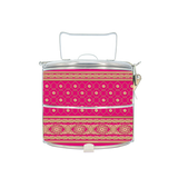 BDARI Tiffin Carrier - Indian Saree Hot Pink (Nationwide Delivery)