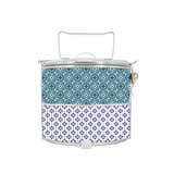 BDARI Tiffin Carrier - Mix Blue White Batik (Nationwide Delivery)