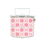 BDARI Tiffin Carrier - Tiles In Pink(Nationwide Delivery)
