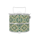 BDARI Tiffin Carrier - Green Geometric (Nationwide Delivery)
