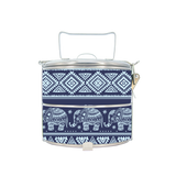 BDARI Tiffin Carrier - Blue Ethnic Elephant (Nationwide Delivery)