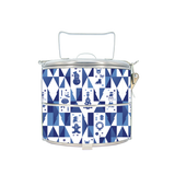 BDARI Tiffin Carrier - Abstract Christmas Blue (Nationwide Delivery)