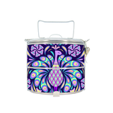 BDARI Tiffin Carrier - Pattern With Peacock (Nationwide Delivery)