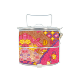 BDARI Tiffin Carrier - Pink Carnation Batik (Nationwide Delivery)