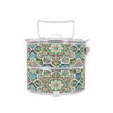 BDARI Tiffin Carrier - Green Reminiscent Mandala