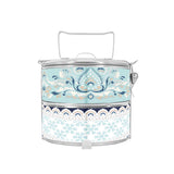 BDARI Tiffin Carrier - Blue Floral Mandala (Nationwide Delivery)