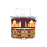 BDARI Tiffin Carrier - Brown Izink Tile (Nationwide Delivery)