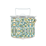 BDARI Tiffin Carrier - Islamic Ornamental Tiles (Nationwide Delivery)