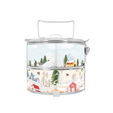 BDARI Tiffin Carrier - Snowy Village (Nationwide Delivery)