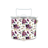 BDARI Tiffin Carrier - Dark Purple Flower (Nationwide Delivery)