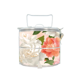BDARI Tiffin Carrier - White Rose (Nationwide Delivery)