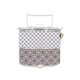 BDARI Tiffin Carrier - Sand Blue White Batik (Nationwide Delivery)