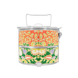 BDARI Tiffin Carrier - Orange Green Batik (Nationwide Delivery)