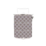 BDARI Tiffin Carrier - Sand Blue Batik (Nationwide Delivery)