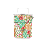 BDARI Tiffin Carrier - Orange Green Ornament (Nationwide Delivery)