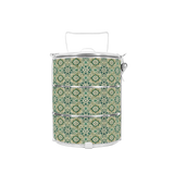BDARI Tiffin Carrier - Green Geometric (Nationwide Delivery)