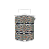 BDARI Tiffin Carrier - Dark Reminiscent Mandala (Nationwide Delivery)