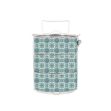 BDARI Tiffin Carrier - Portuguese Tiles (Nationwide Delivery)