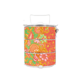 BDARI Tiffin Carrier - Orange Batik (Nationwide Delivery)