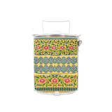 BDARI Tiffin Carrier - Yellow Chinese Ornament (Nationwide Delivery)