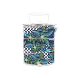 BDARI Tiffin Carrier - Blue Batik Flower (Nationwide Delivery)