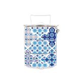 BDARI Tiffin Carrier - Cobalt Blue Arabic  (Nationwide Delivery)