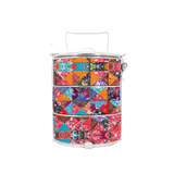 BDARI Tiffin Carrier - Quilt Batik (Nationwide Delivery)